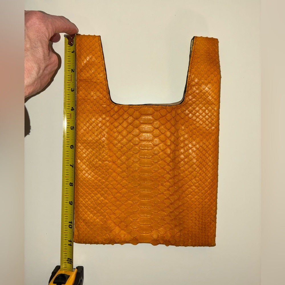 Rare auth python two tone mini shopper by Hayward… - image 3